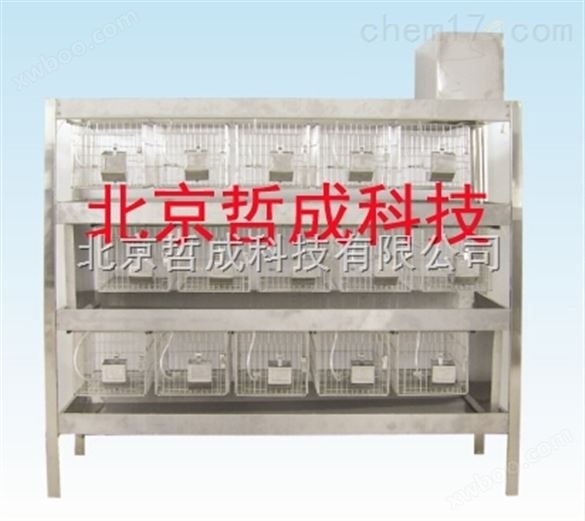 不锈钢冲洗式兔笼 Z5型、15笼位冲洗兔笼北京