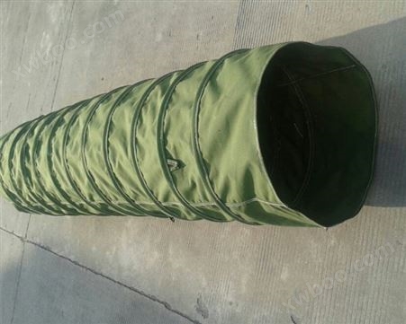 军绿环保型水泥散装帆布伸缩布袋