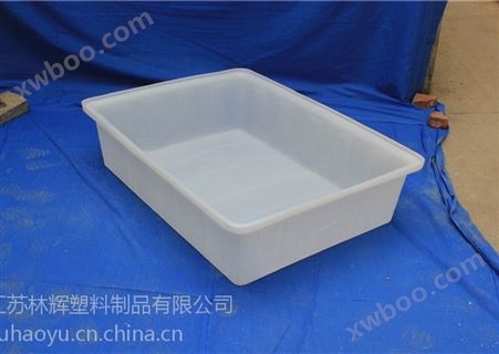 【华社】滚塑一次成型食品级PE聚乙烯方盆长方形白色塑料方箱方盒