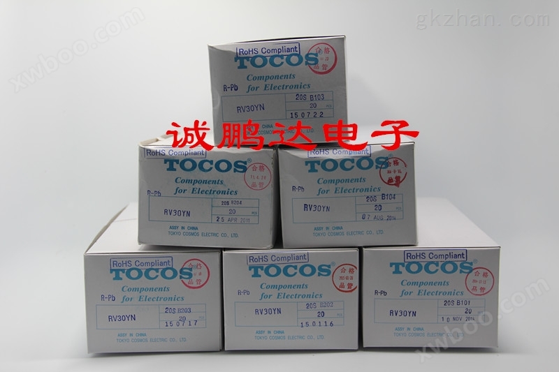 TOCOS RV30YN20SB503 微调电位器 大陆代理商