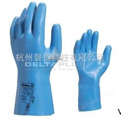 蓝色  耐磨损 抗撕裂 代尔塔手套  天然乳胶防化手套
