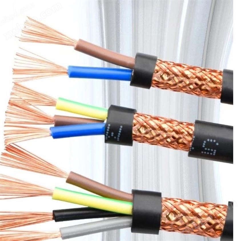 天行国标RVVP铜丝屏蔽软电缆4*1.5 全项保检